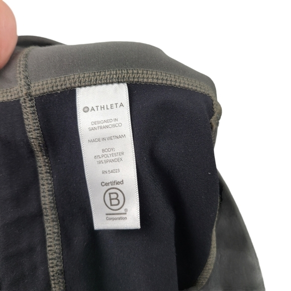 Athleta Spar Color block 7/8 Leggings Olive Green Medium - Picture 5 of 7